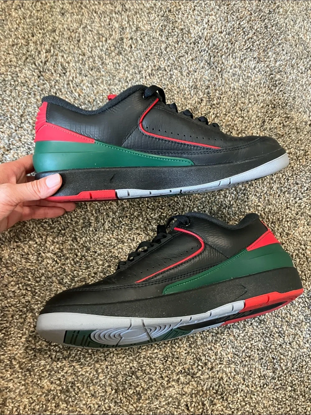 Nike Black Sneakers with Red Accents - Picture 2 of 5